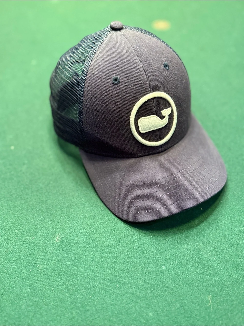 Vineyard Vines Navy Logo Mesh Back Cap